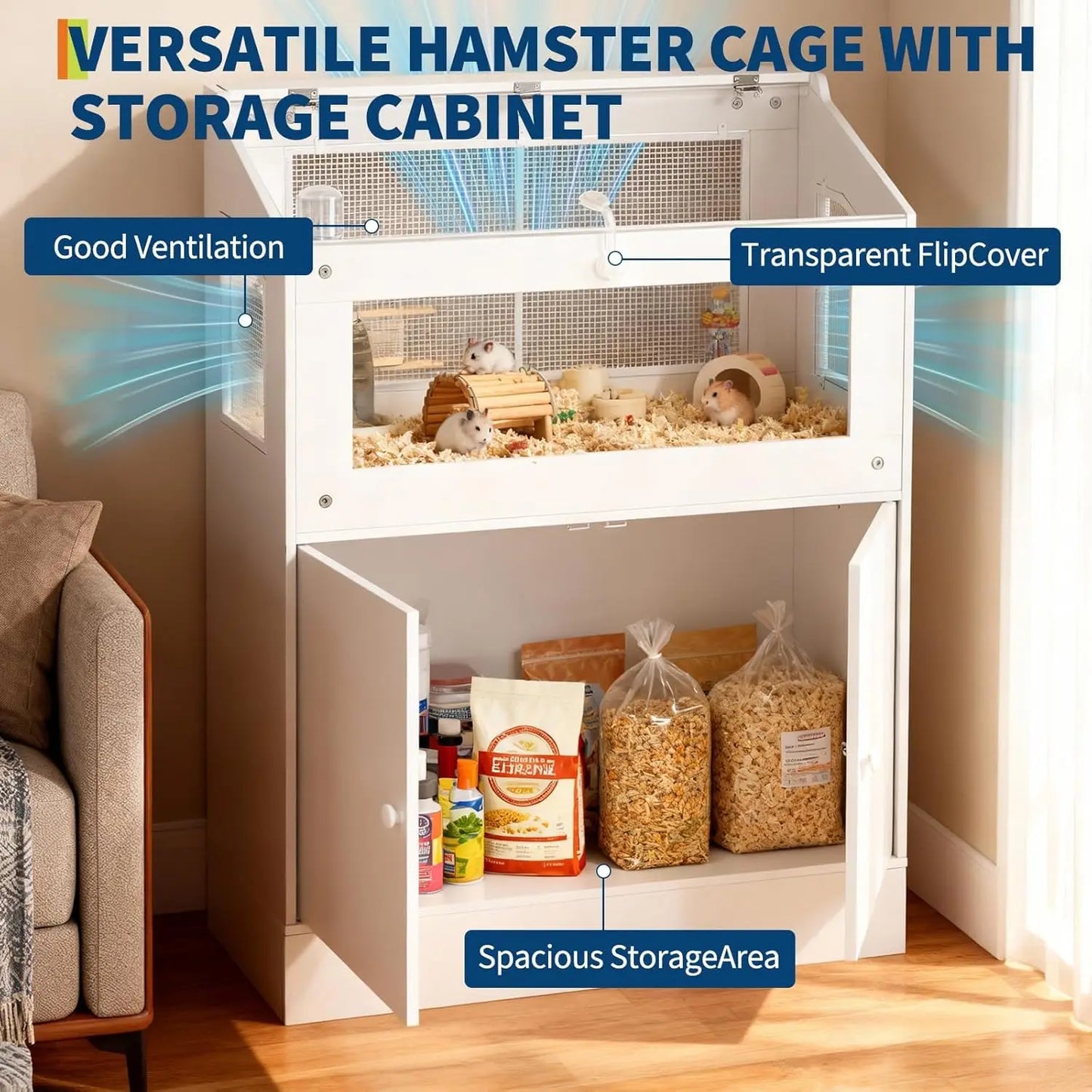 Acrylic Small Pet Habitat with Storage