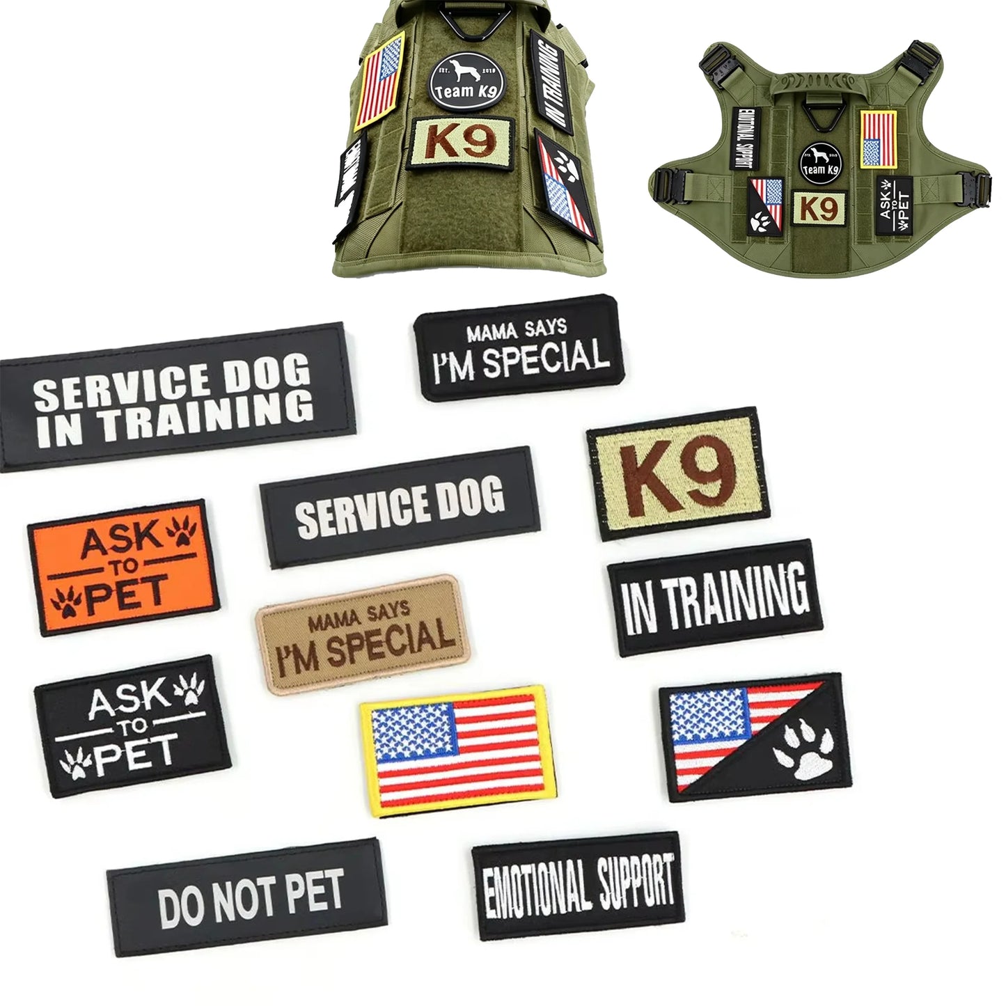 Tactical Personalized Patches ID Stickers