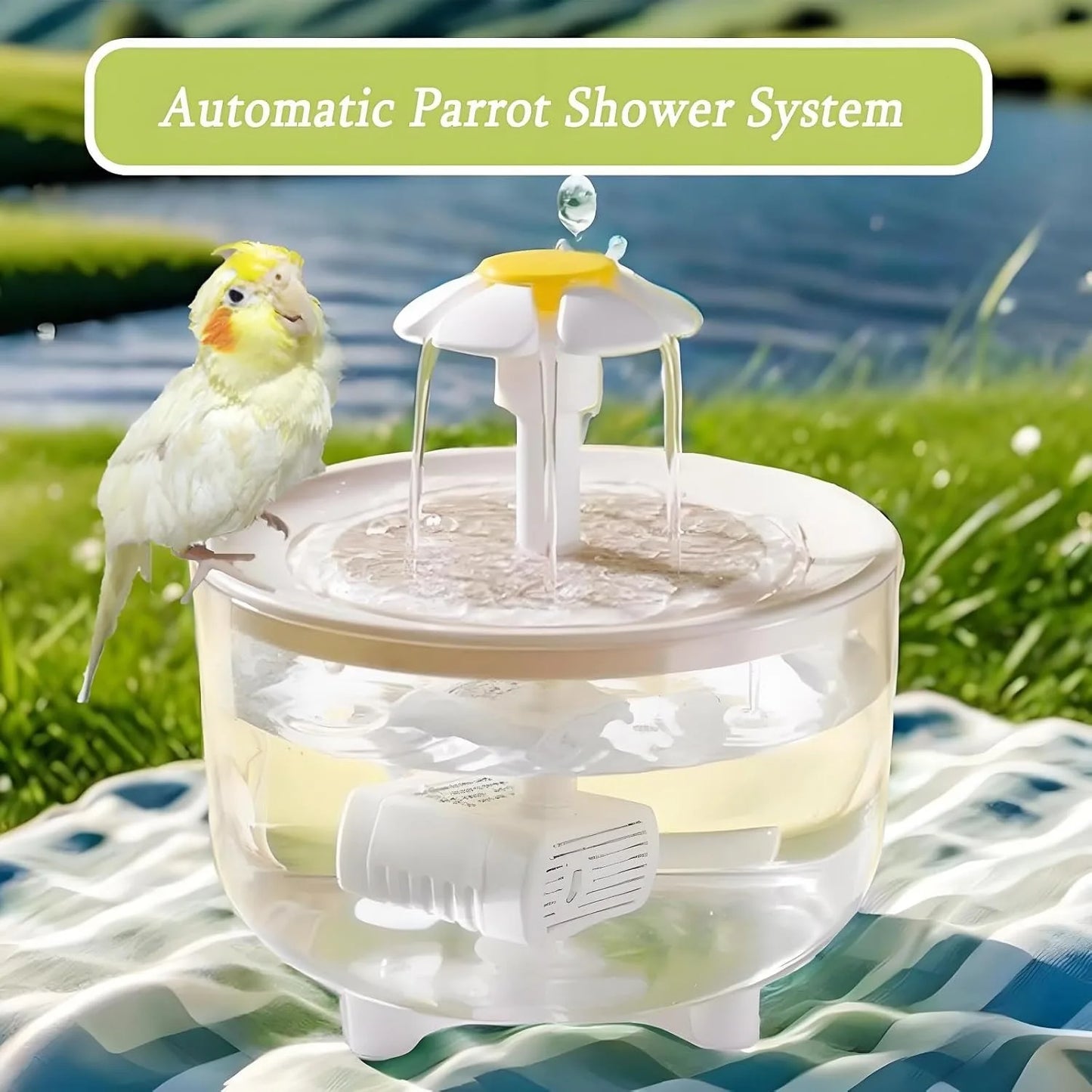 Indoor Bird Bath Fountain for Small Pets
