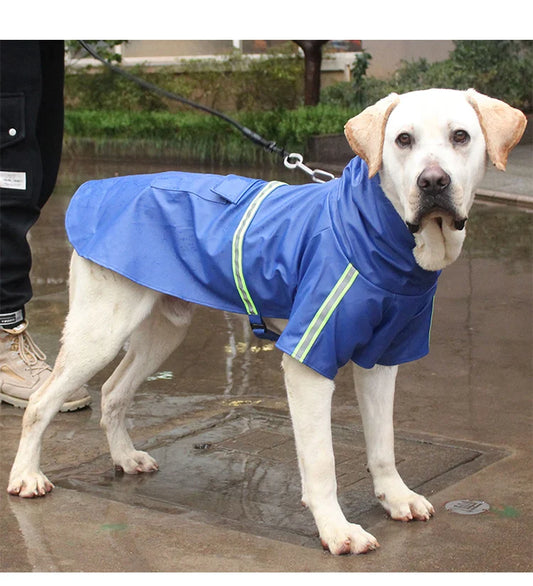 Cloak Style, Windproof, Rainproof Hooded Raincoat for Dog