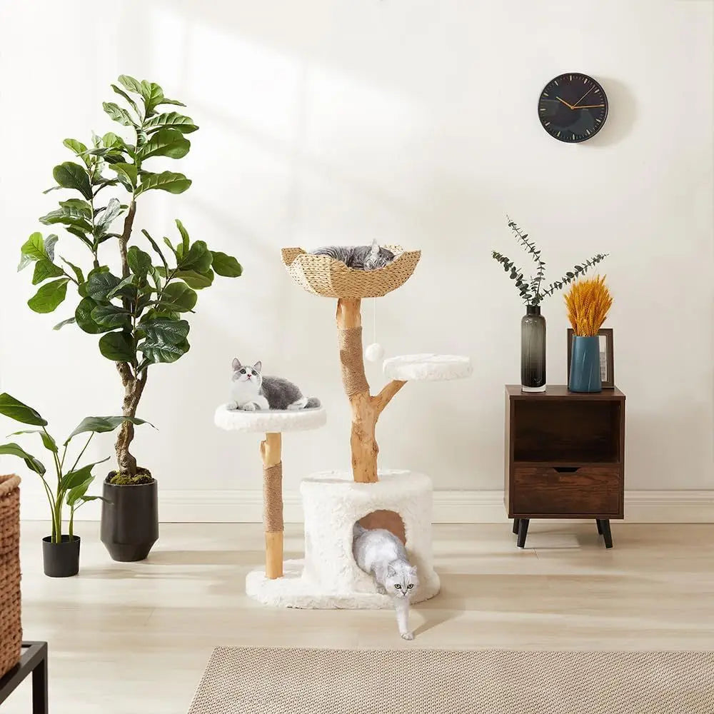 Luxury Cat Tree Condo with Scratching Post.