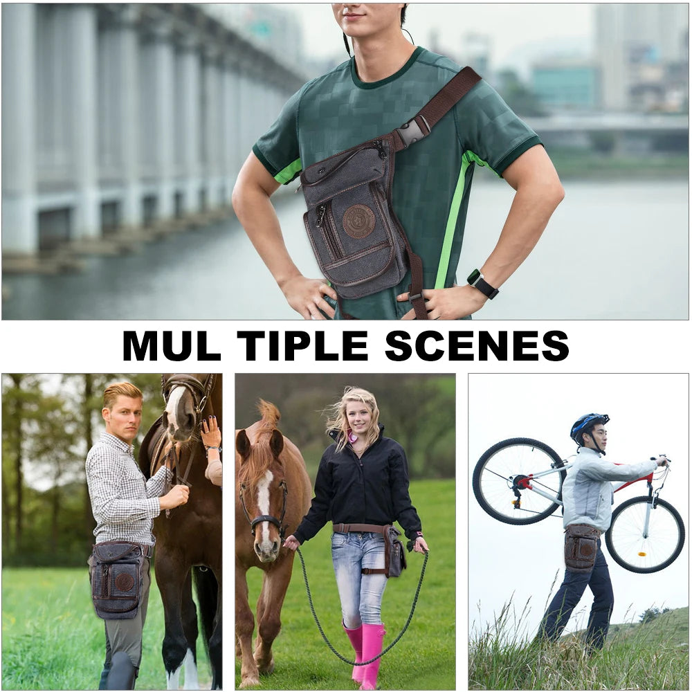 Equestrian Equipment, High Quality Canvas, Nylon Horse Riding Waist Bag,
