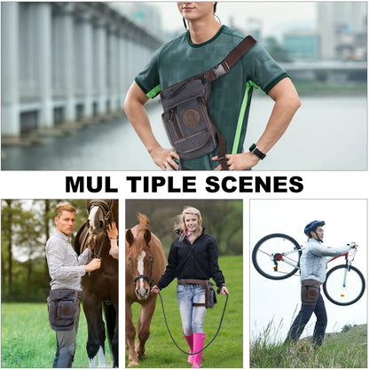 Equestrian Equipment, High Quality Canvas, Nylon Horse Riding Waist Bag,