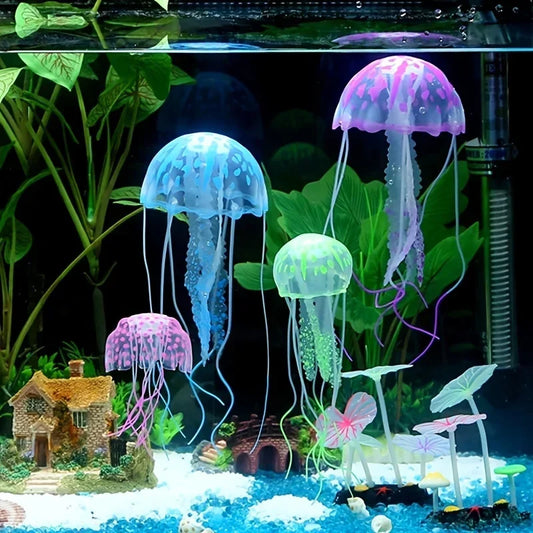 Glow‑in‑Tank Artificial Jellyfish – Aquarium Decoration