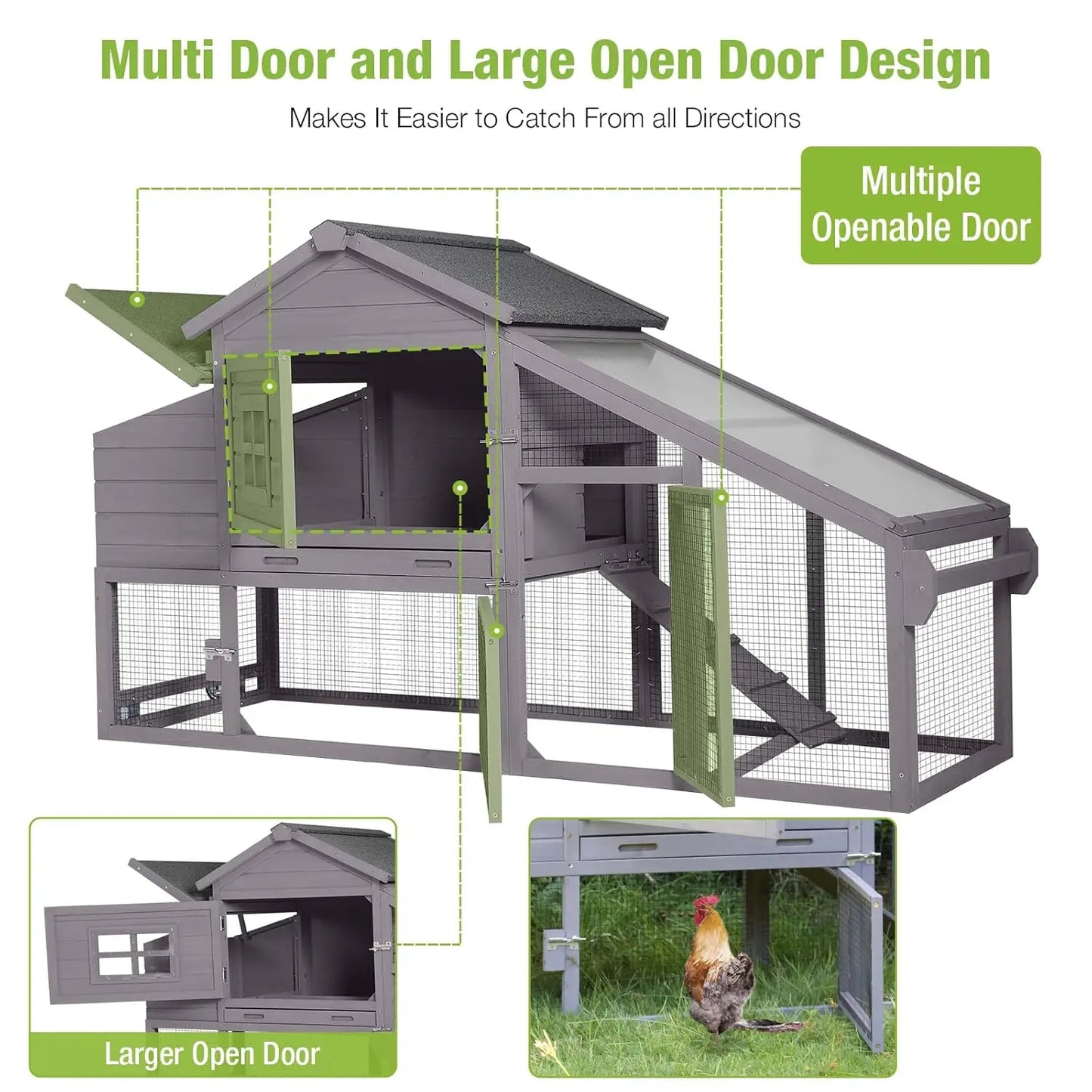 Mobile Chicken Coop & Rabbit Hutch