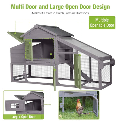 Mobile Chicken Coop & Rabbit Hutch