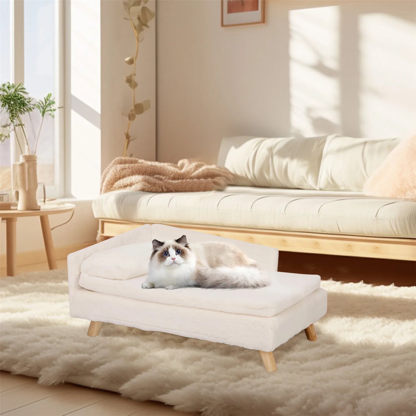 Cozy Waterproof Elevated Pet Sofa