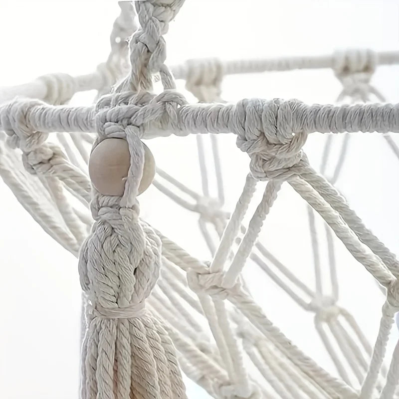 Hand‑Woven Cotton Cat Hammock – Fits 2 Cats
