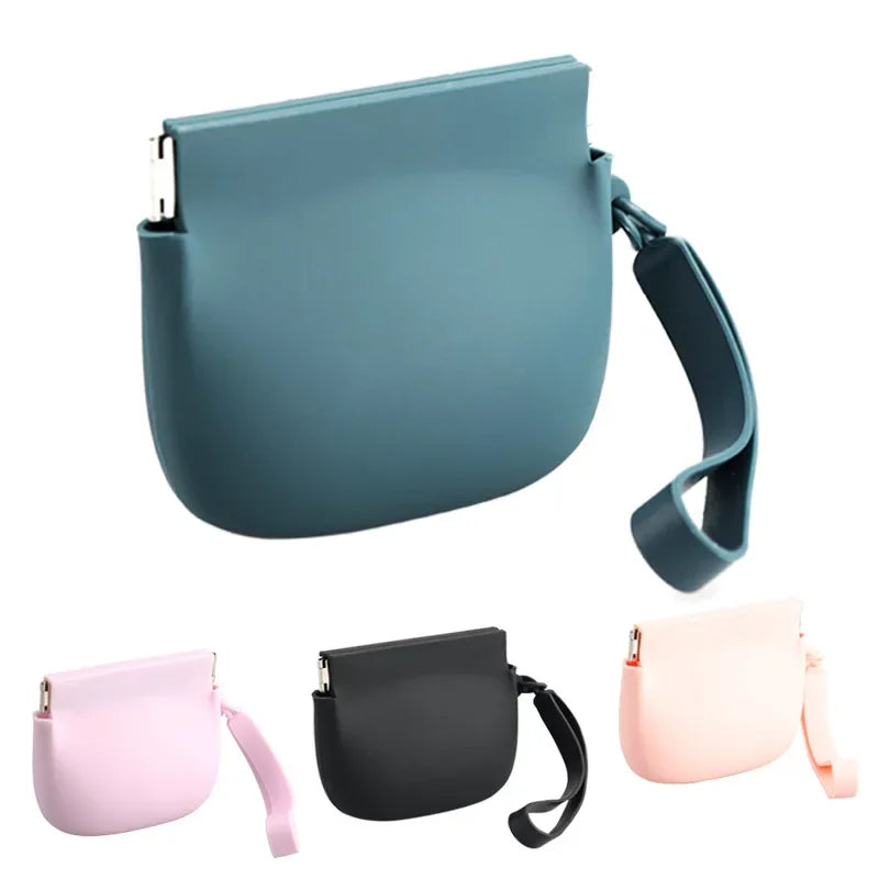 Mini Portable Snack Pouch with Auto Close Feature for Travel or Outdoor Use