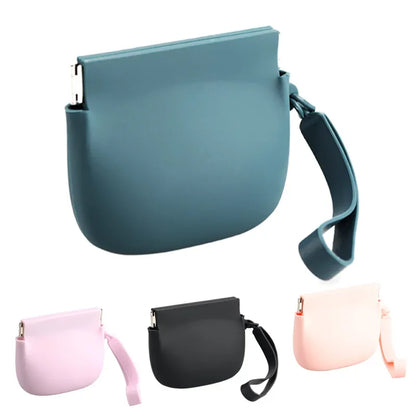 Mini Portable Snack Pouch with Auto Close Feature for Travel or Outdoor Use