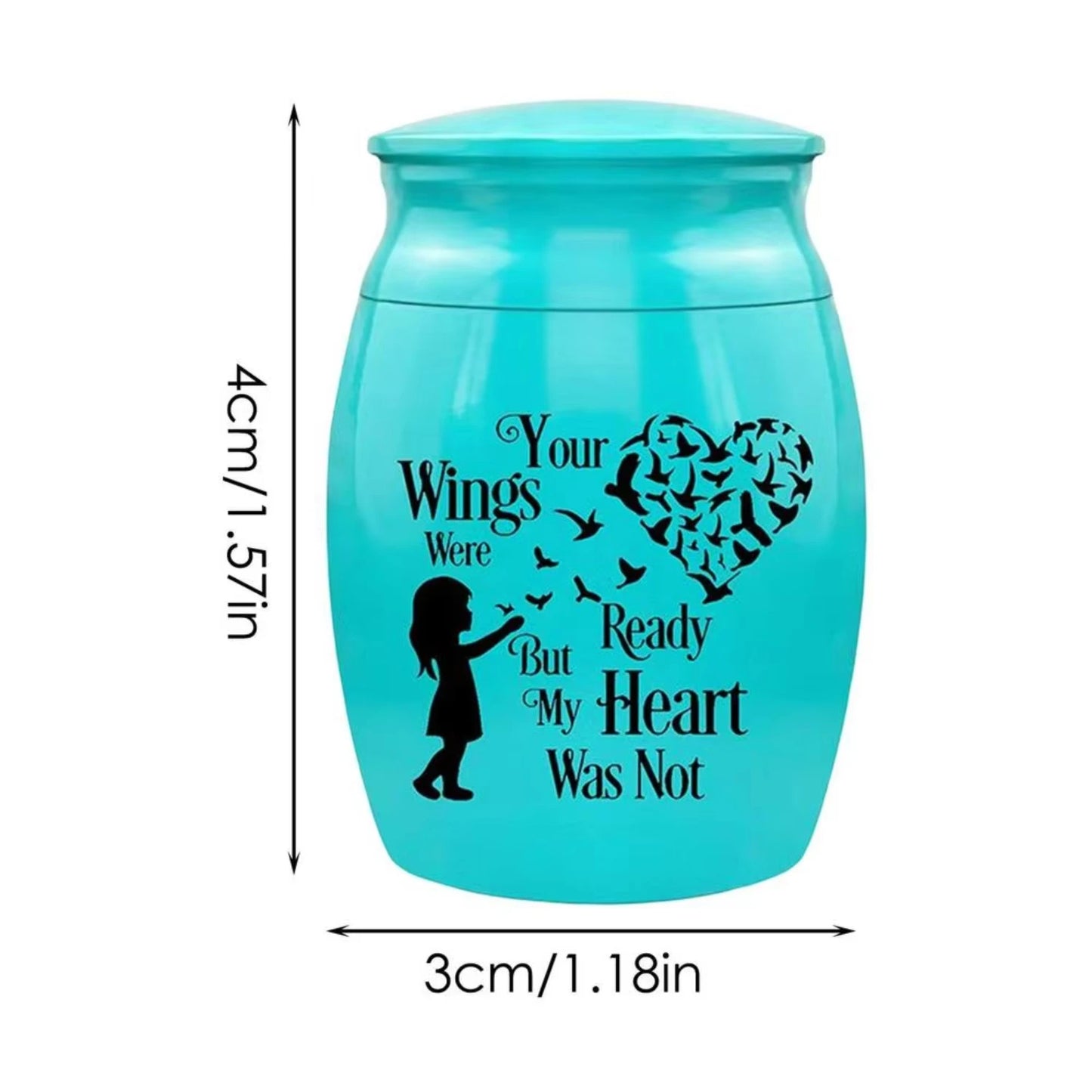 Tiny Memorial Urn for Human or Pet Ashes