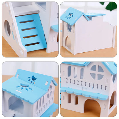 2 Story Hamster House With Ladder Design
