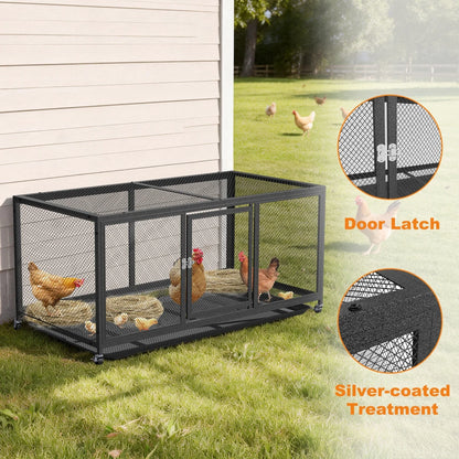 Outdoor Heavy‑Duty Walk‑In Chicken Coop & Run