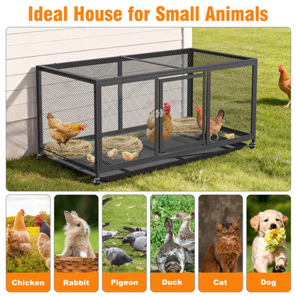Outdoor Heavy‑Duty Walk‑In Chicken Coop & Run