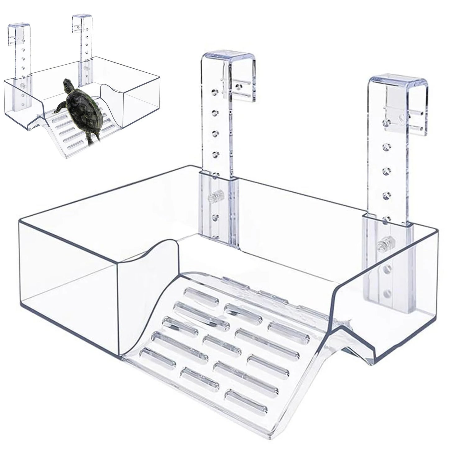 Transparent Floating Platform for Aquatic Turtles