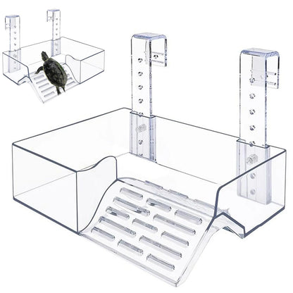 Transparent Floating Platform for Aquatic Turtles