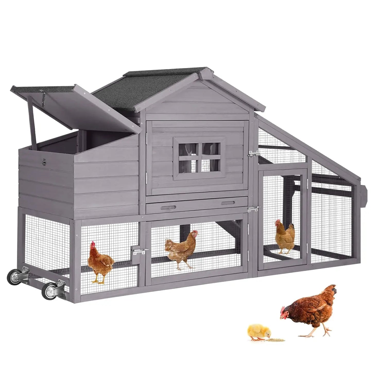 Mobile Chicken Coop & Rabbit Hutch