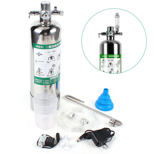 Aquarium CO2 Generator System Kit with 10-inch Diffuser for Planted Tanks