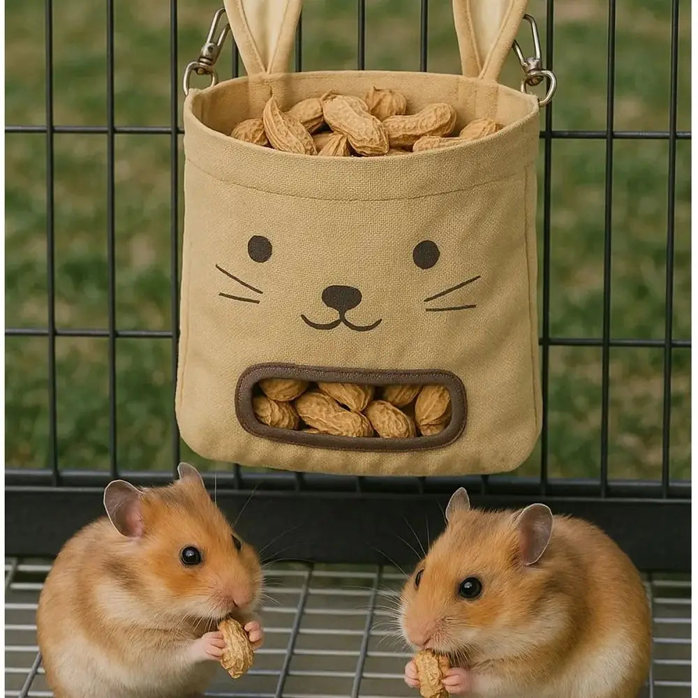 Rabbit Hanging Hay Bag Feeder – Multiple Colors