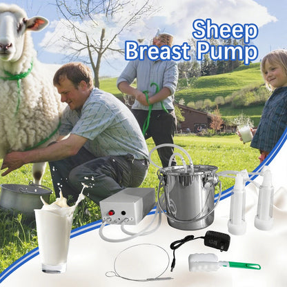 Electric Pulsation Milker for Goats/Sheep – 3L Bucket Set