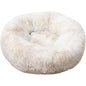 Round Donut Cuddler Dog Bed with Anti-Slip Bottom