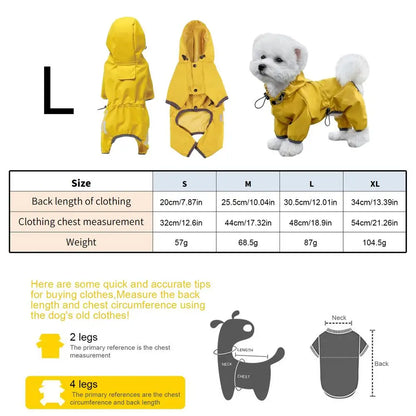 All‑Weather Splash Yellow Pet Coat