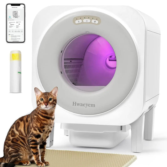 Automatic Cat Litter Box Self Cleaning for Multiple Cats