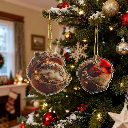 Forest Animal Christmas Decorations for Home Décor 8 Pcs