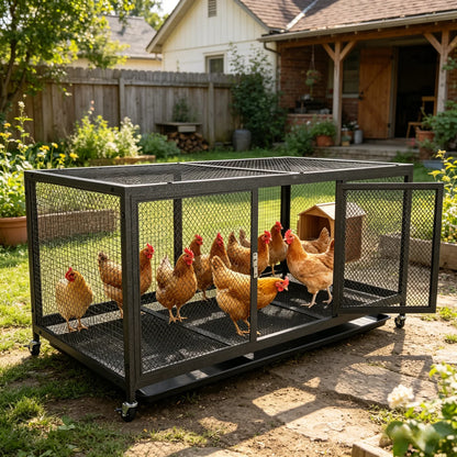 Outdoor Heavy‑Duty Walk‑In Chicken Coop & Run