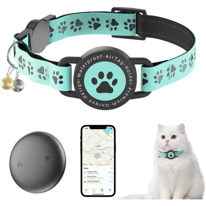 GPS Cat Tracker – Waterproof, No Fees, Apple Find