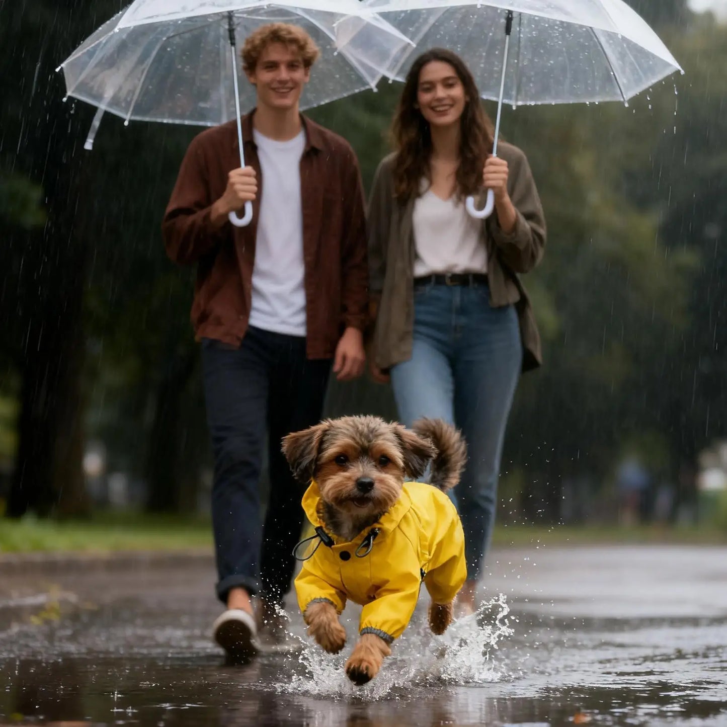All‑Weather Splash Yellow Pet Coat