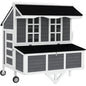Mobile Chicken Coop with Tray & Perches