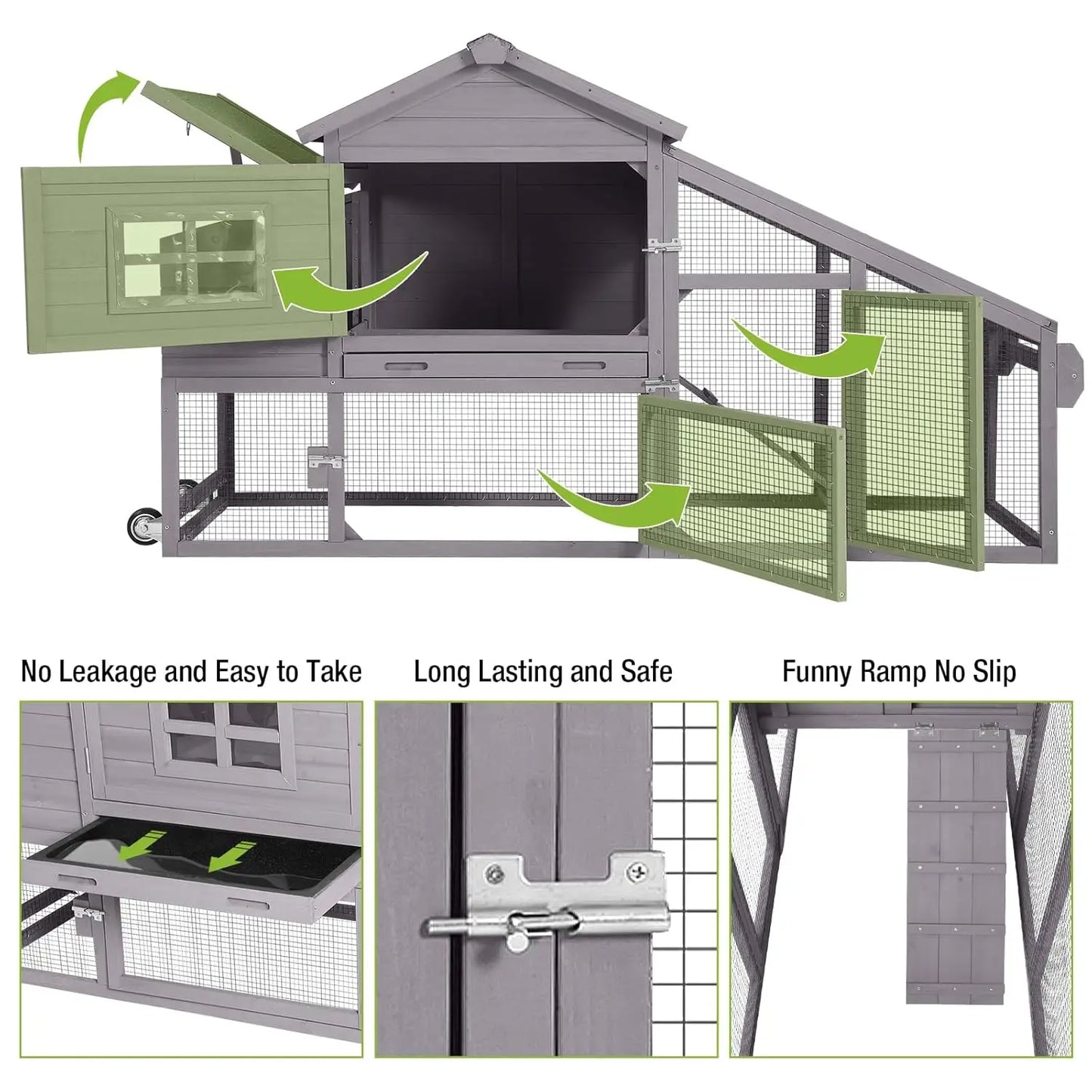 Mobile Chicken Coop & Rabbit Hutch