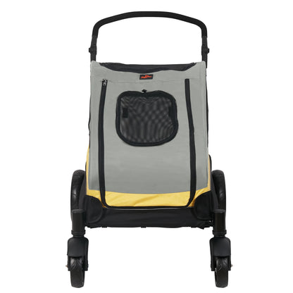 Large 4‑Wheel Dog Stroller for 2 Pets (121 lbs.)