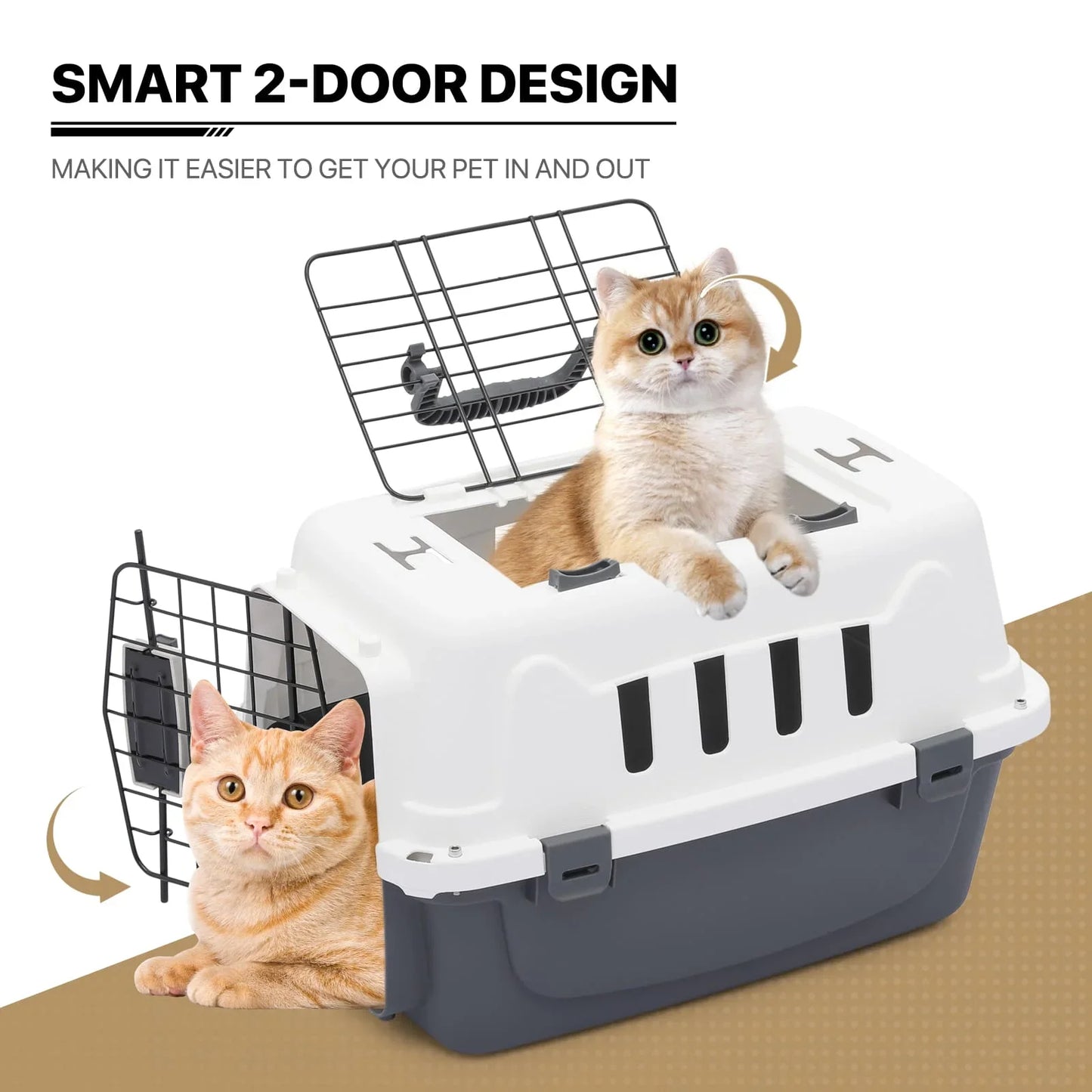 Airline Travel Pet Carrier with Lock