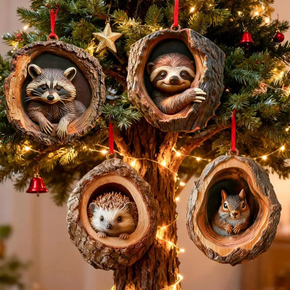 Funny Forest Animal Ornaments for Christmas Tree