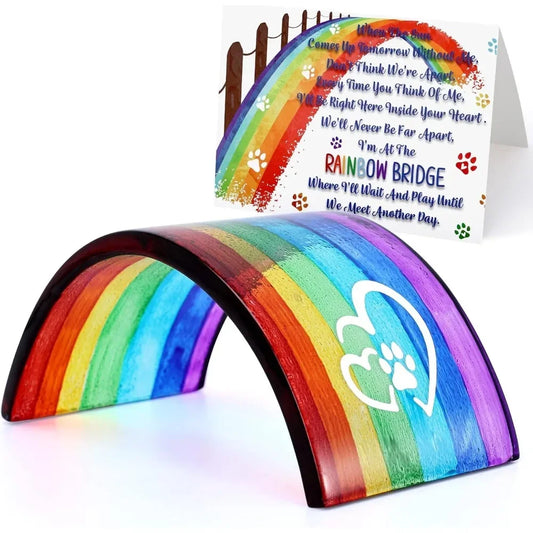 Rainbow Bridge Fused Glass 3D Colorful Bridge