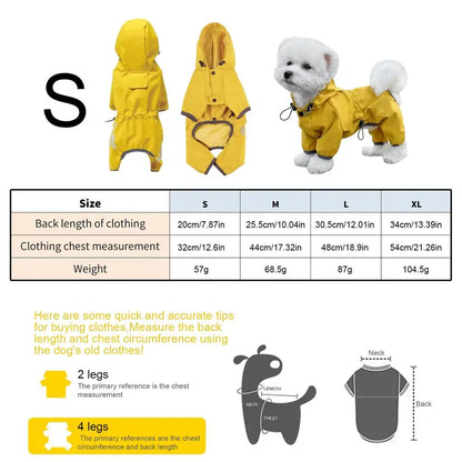All‑Weather Splash Yellow Pet Coat