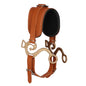 Brown Western Hackamore with Curb Chain