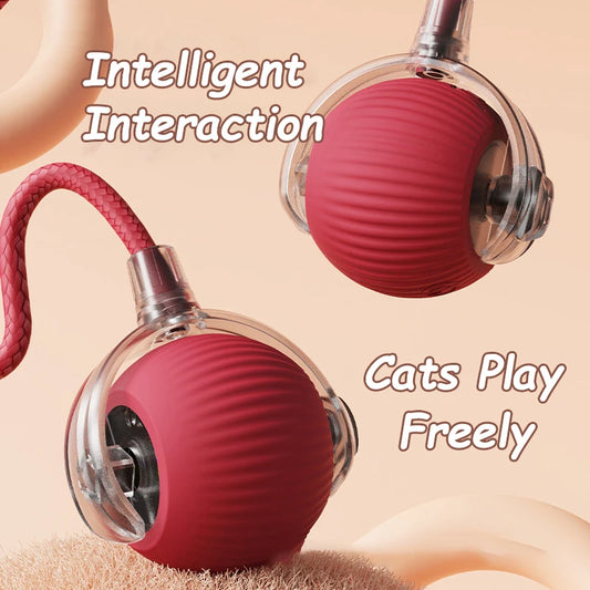 Cat interactive, Automatic Rolling Ball Faux Tail Rechargeable