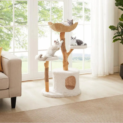 Luxury Cat Tree Condo with Scratching Post.