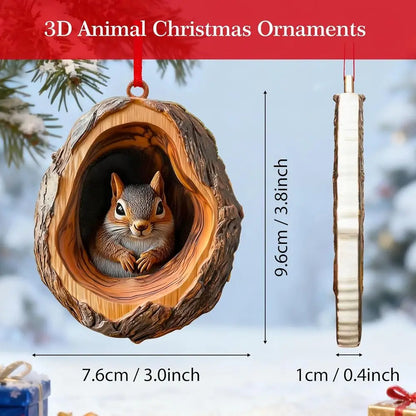 Funny Forest Animal Ornaments for Christmas Tree