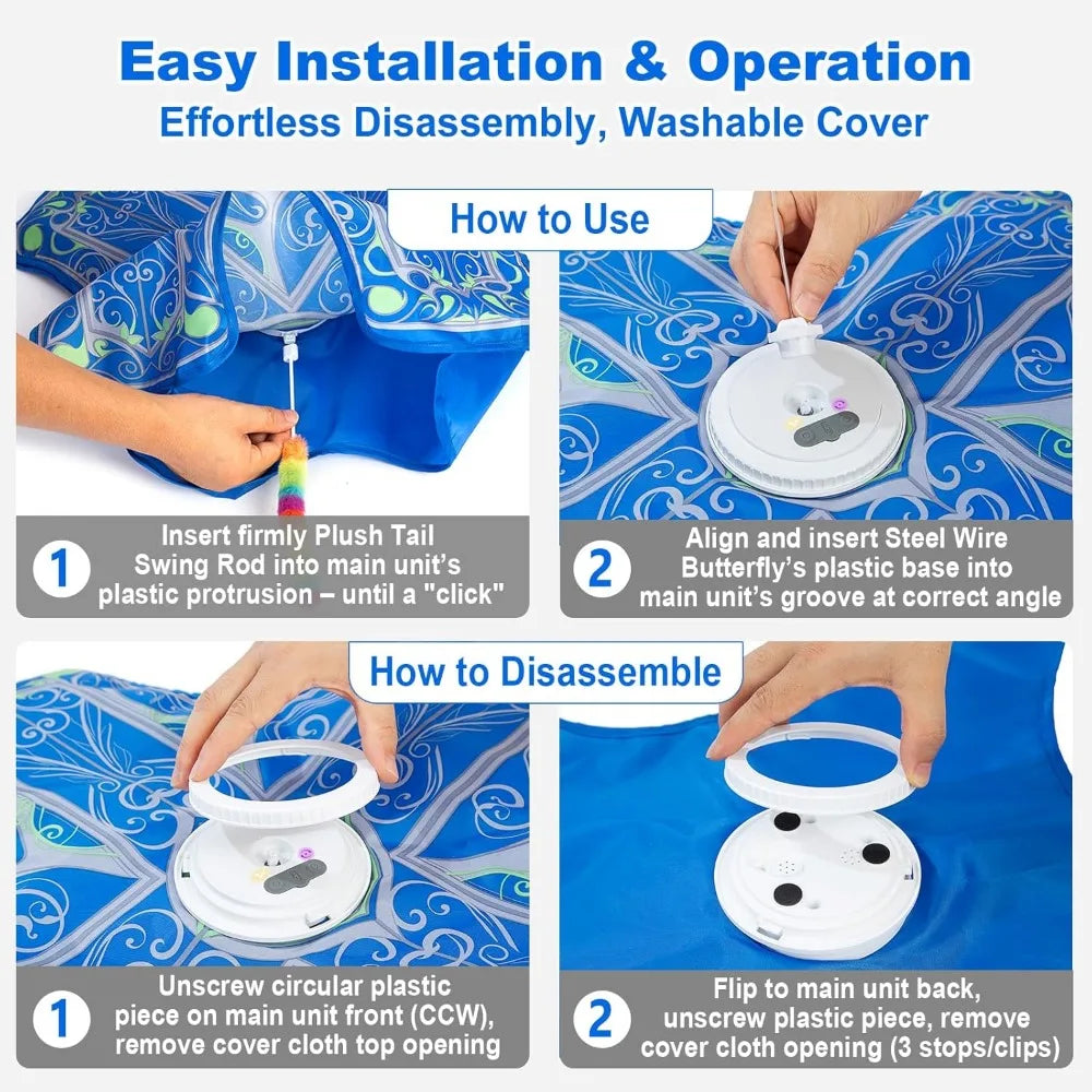 Interactive Hide and Seek Cat Toy for Indoor Cats