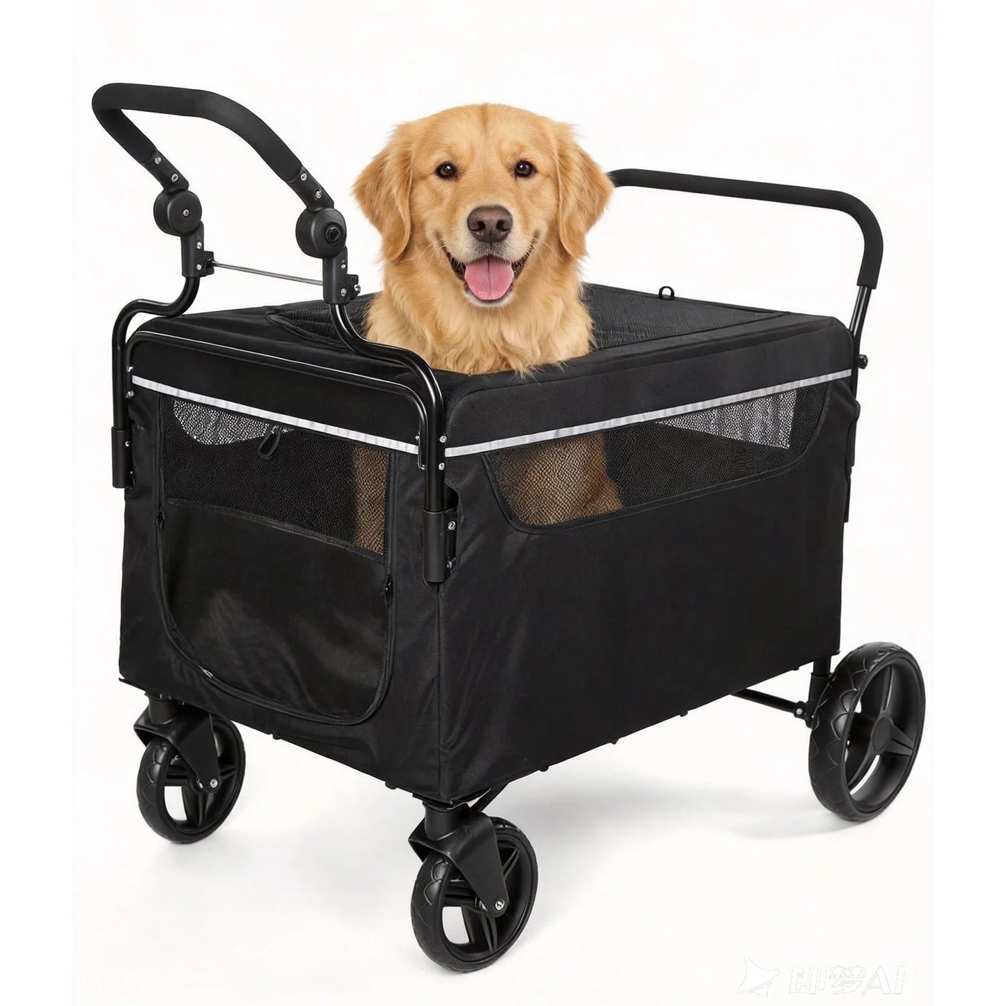 2‑in‑1 Dog Pushchair & Wagon