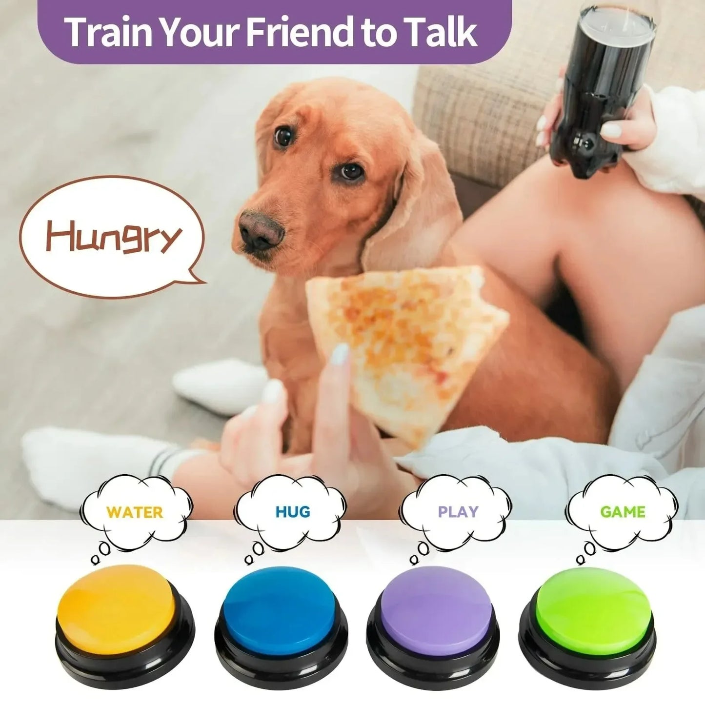 Pet Chat Buttons – Recordable Training Buzzers