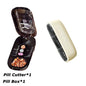 Portable Pill Cutter Storage Container, Drug Tablet Medicine Organizer