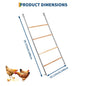 Multi‑Tier Chicken Roost Ladder with Steel Frame & Wooden Perches