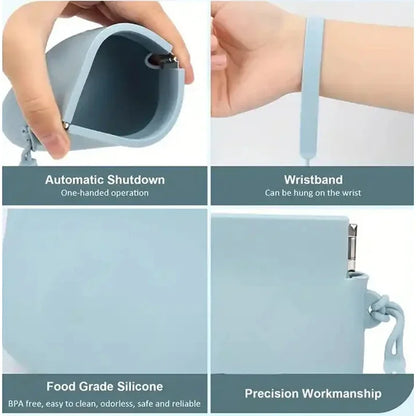 Mini Portable Snack Pouch with Auto Close Feature for Travel or Outdoor Use