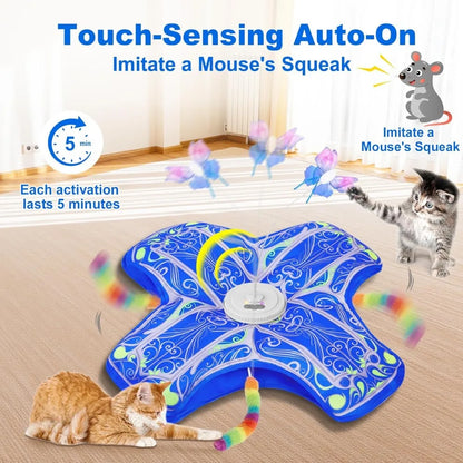 Interactive Hide and Seek Cat Toy for Indoor Cats