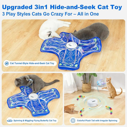 Interactive Hide and Seek Cat Toy for Indoor Cats